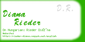 diana rieder business card